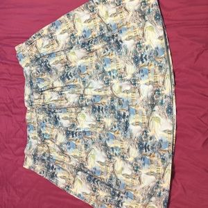 Retrolicious Winter Scene Skirt 2X